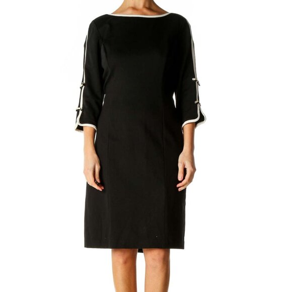 Talbots Dresses & Skirts - Talbots Black Solid Classic Sheath Dress